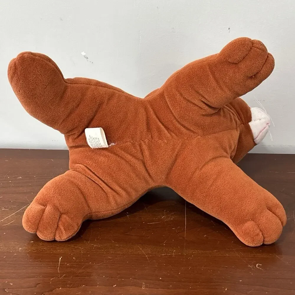 Vintage Tonka Pound Puppies Purries Brown Orange Cat Plush Animal 1980s Toy